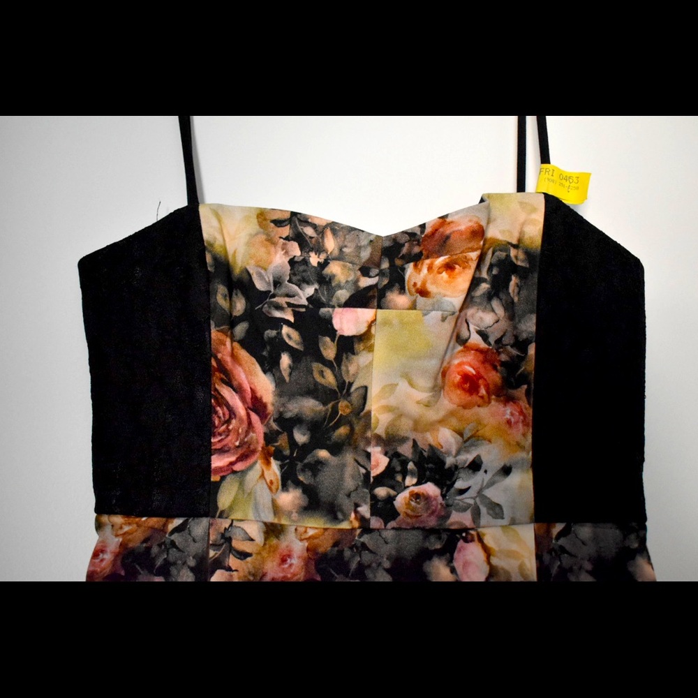 Black Halo Floral Cocktail Dress